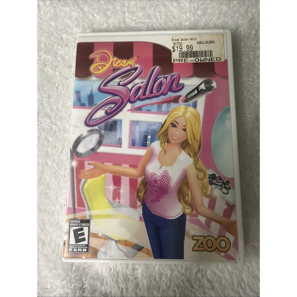 Dream Salon Nintendo Wii Video Game Complete CIB Makeup Artist Stylist Fashion